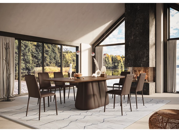 Sfeerfoto Tafel Palistro bootvormig Amerikaans noten Willisau