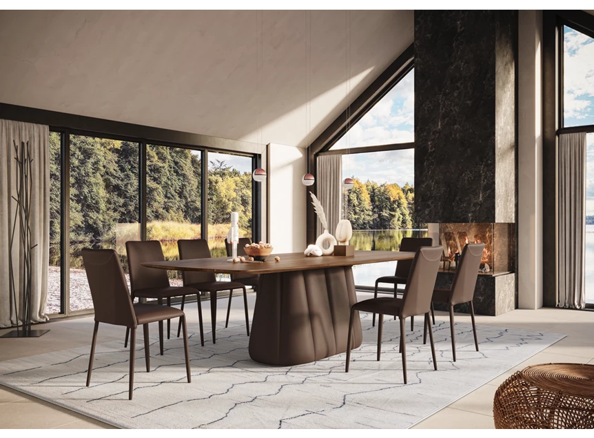 Sfeerfoto Tafel Palistro bootvormig Amerikaans noten Willisau