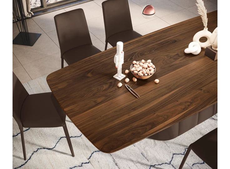 Bovenkant Tafel Palistro bootvormig Amerikaans noten Willisau