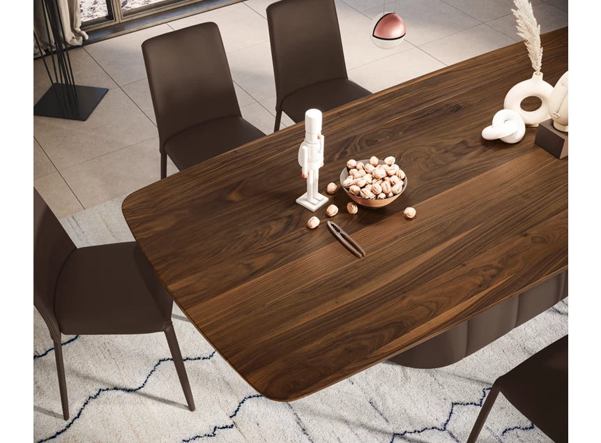 Bovenkant Tafel Palistro bootvormig Amerikaans noten Willisau