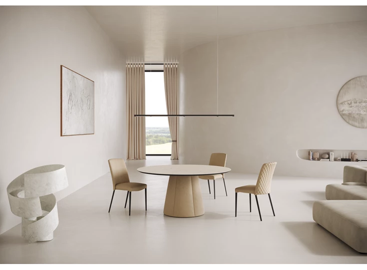 Sfeerfoto Tafel Palistro rond blad MDi Willisau