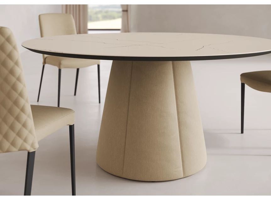 Onderstel stof Tafel Palistro rond blad MDi Willisau