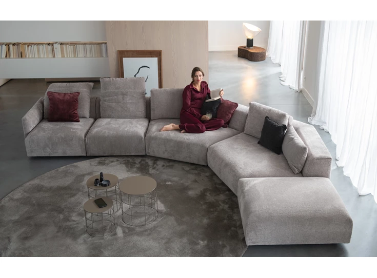 Grote hoekzetel Otis schuine hoekelementen stof Moome by Indera