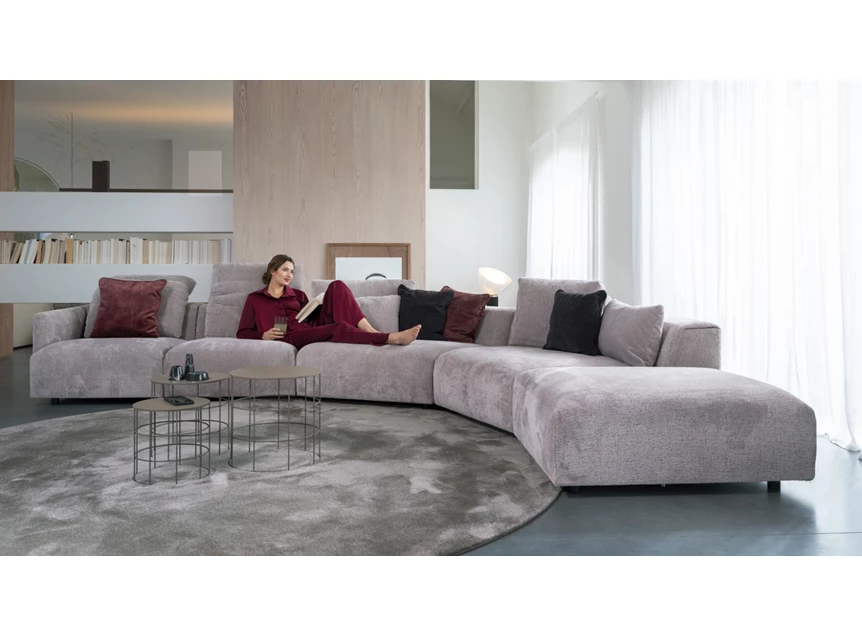 Front Grote hoekzetel Otis schuine hoekelementen stof Moome by Indera