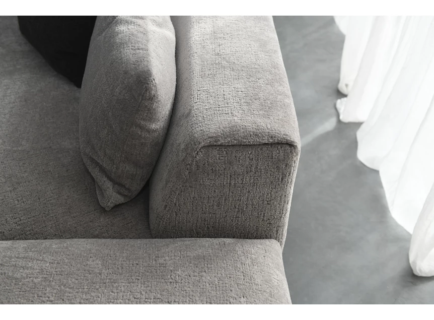 Detail Grote hoekzetel Otis schuine hoekelementen stof Moome by Indera