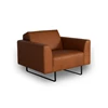 Bijzetzetel loveseat Lex leder cognac Moome by Indera