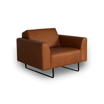 Bijzetzetel loveseat Lex leder cognac Moome by Indera