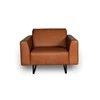 Front Bijzetzetel loveseat Lex leder cognac Moome by Indera