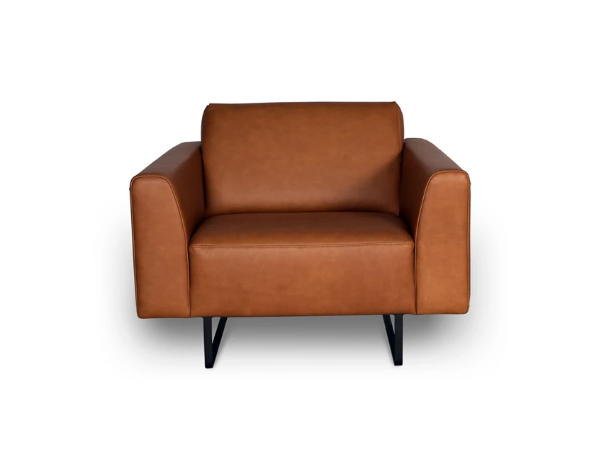 Front Bijzetzetel loveseat Lex leder cognac Moome by Indera