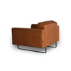 Achterkant Bijzetzetel loveseat Lex leder cognac Moome by Indera