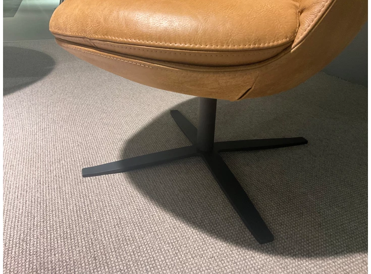 Onderstel Bijzetzetel Peaches leder Africa Caramel Het Anker