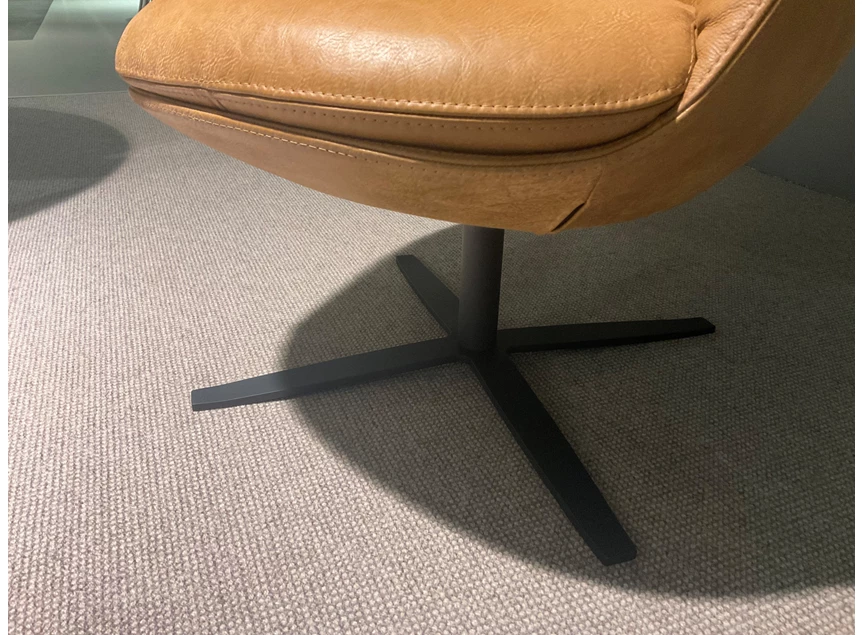 Onderstel Bijzetzetel Peaches leder Africa Caramel Het Anker