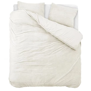 Dekbed teddy katoen beige bovenaanzicht 140X220