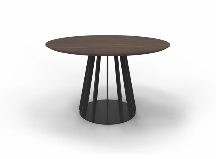 Tafel Latina Rond eik donker vernist massief Willisau Edition