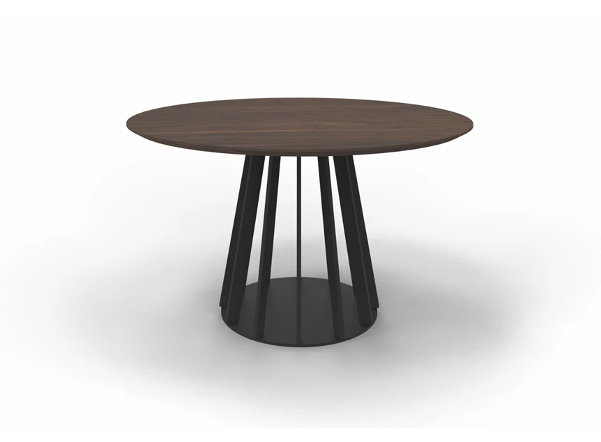 Tafel Latina Rond eik donker vernist massief Willisau Edition