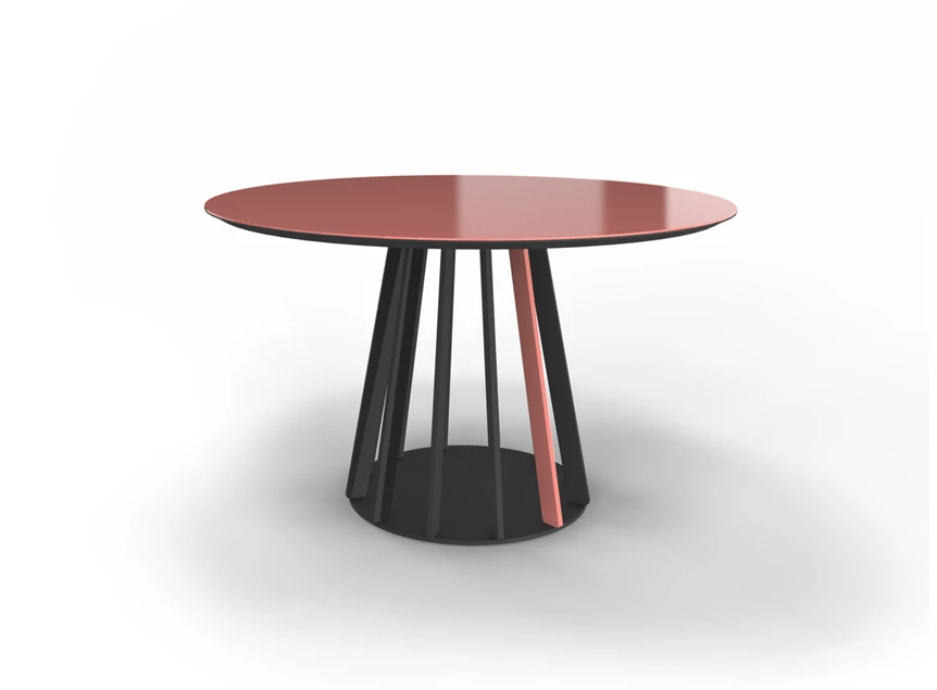 Tafel Latina Rond blinkend glas Willisau Edition