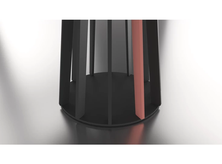 Onderstel Tafel Latina Rond blinkend glas Willisau Edition