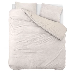 Dekbed teddy katoen taupe bovenaanzicht 240X220