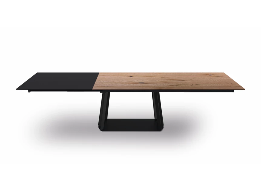 Verlengbare tafel Latina rechthoekig massief eik natuur Willisau Edition