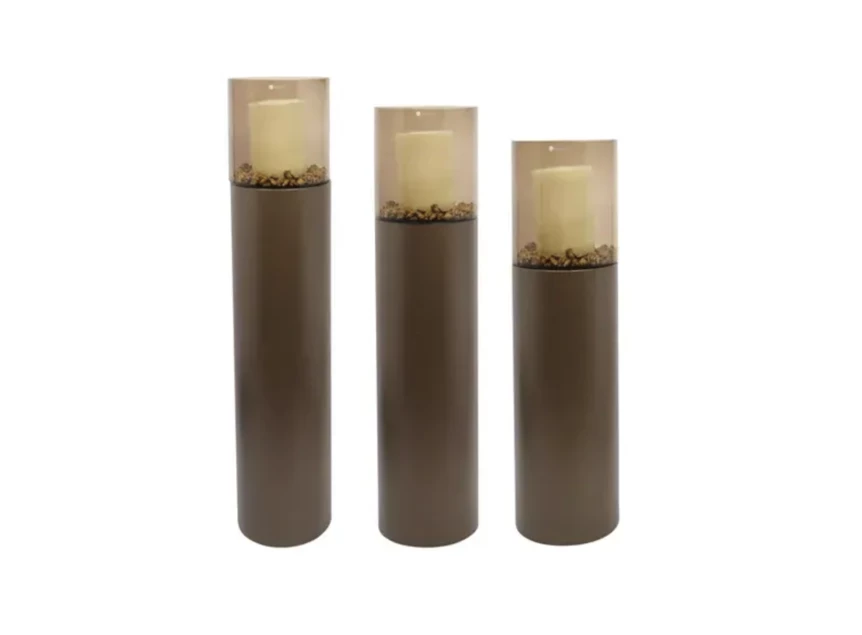 Naast elkaar Set Hurricane Stand Tower en basic topaz glass Haans Interior