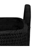 Detail Manden Basket Royal Burma Rattan Black 150-175-011 Haans Interior