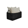 Klein Mand Basket Royal Burma Rattan Black 150-175-011 Haans Interior