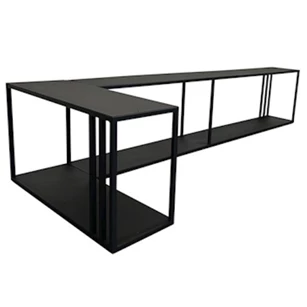 Hoekconsole Sofa Buddy Metal Black Left 310-311-300 Haans Interior