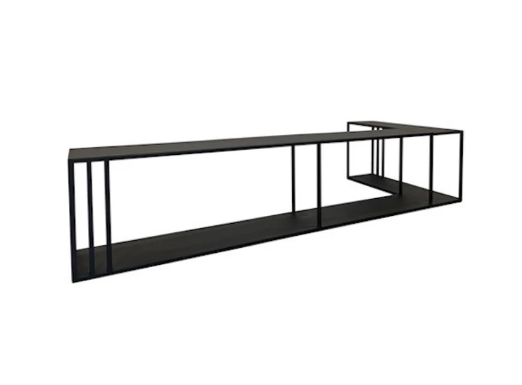 Achterkant Hoekconsole Sofa Buddy Metal Black Left 310-311-300 Haans Interior