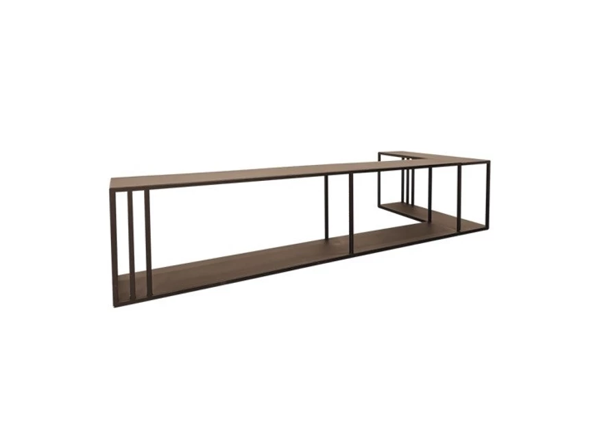 Achterkant Hoekconsole Sofa Buddy Metal Metallic Brown Left 310-311-301 Haans Interior