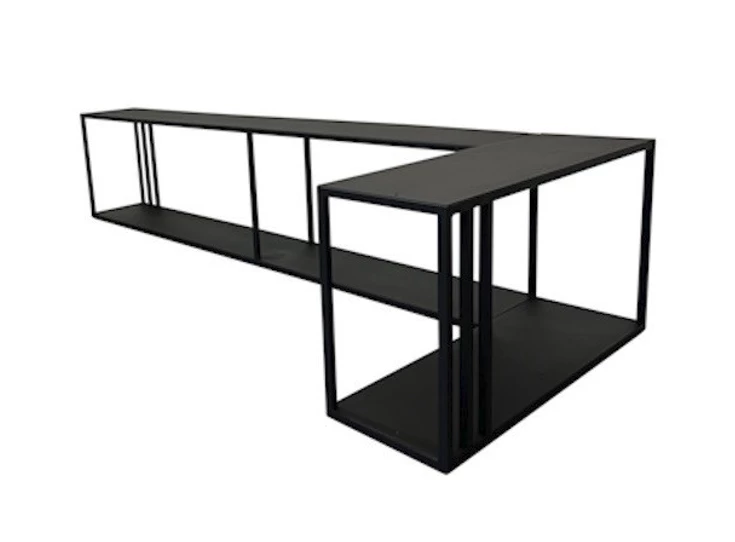 Hoekconsole Sofa Buddy Metal Black Right 310-311-302 Haans Interior