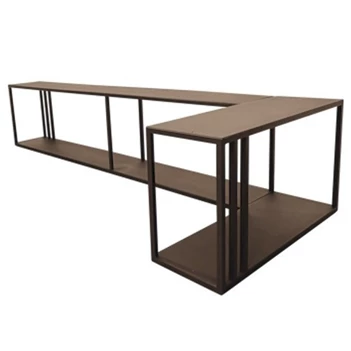 Hoekconsole Sofa Buddy Metal Metallic Brown Right 310-311-303 Haans Interior