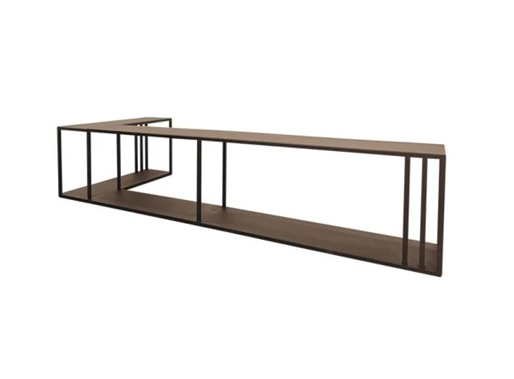 Achterkant Hoekconsole Sofa Buddy Metal Metallic Brown Right 310-311-303 Haans Interior