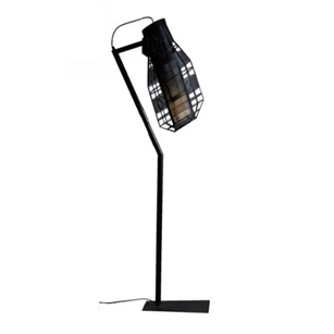 Vloerlamp Floor Lamp Quadretto Bullet Iron Wire Black 280-325-164 Haans Interior