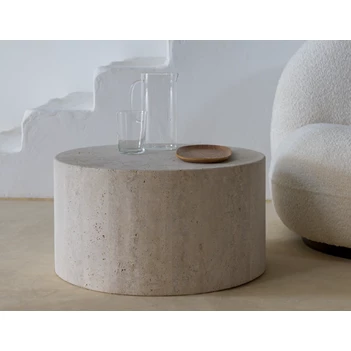 Salontafel Coffee Table Estee Lizea travertin marmer Haans Interior