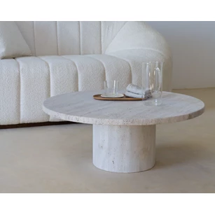Salontafel Coffee Table Omega Lizea travertin marmer Haans Interior