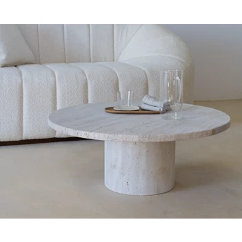 Salontafel Coffee Table Omega Lizea travertin marmer Haans Interior