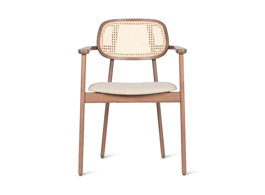 Front Armstoel Dining Armchair Titus Tobacco Stained Beech Vincent Sheppard