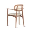 Zijkant Armstoel Dining Armchair Titus Tobacco Stained Beech Vincent Sheppard