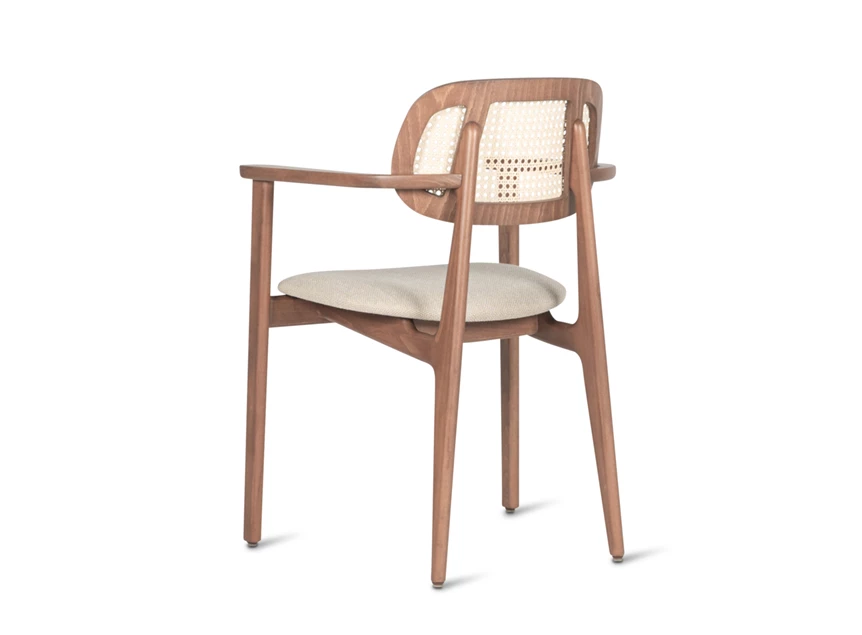 Zijkant Armstoel Dining Armchair Titus Tobacco Stained Beech Vincent Sheppard