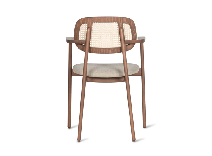 Achterkant Armstoel Dining Armchair Titus Tobacco Stained Beech Vincent Sheppard