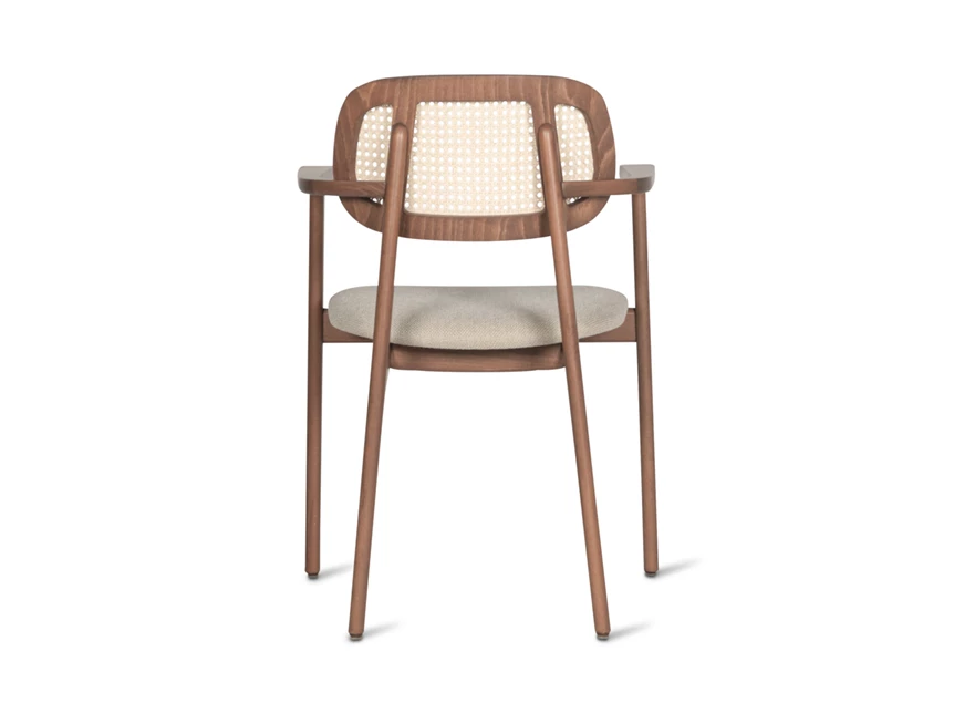 Achterkant Armstoel Dining Armchair Titus Tobacco Stained Beech Vincent Sheppard