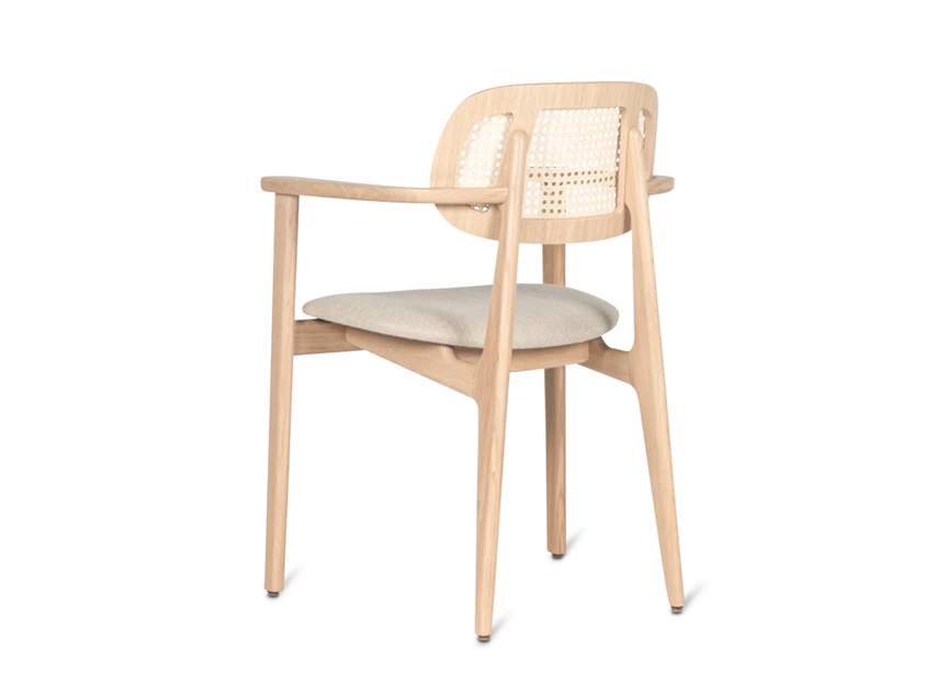 Zijkant Armstoel Dining Armchair Titus Natural Stained Oak Vincent Sheppard