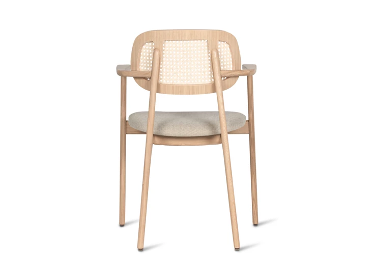 Achterkant Armstoel Dining Armchair Titus Natural Stained Oak Vincent Sheppard