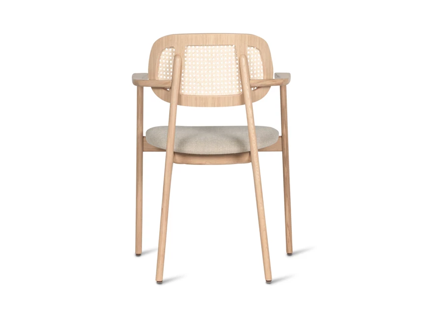 Achterkant Armstoel Dining Armchair Titus Natural Stained Oak Vincent Sheppard
