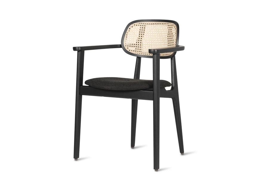 Armstoel Dining Armchair Titus Black Stained Oak Vincent Sheppard