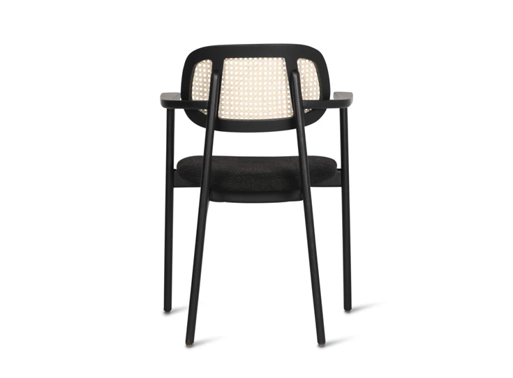 Achterkant Armstoel Dining Armchair Titus Black Stained Oak Vincent Sheppard