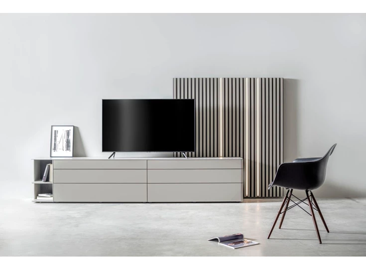 Tv-kast Goya opstelling 63 matte lak grijs Sudbrock