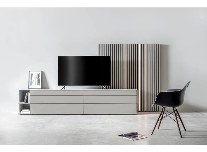 Tv-kast Goya opstelling 63 matte lak grijs Sudbrock