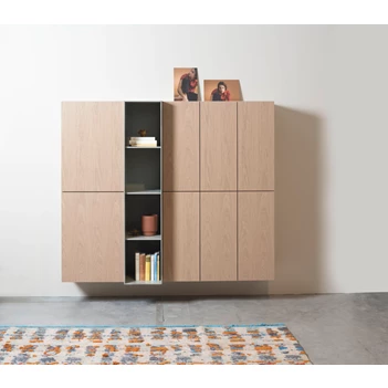 Barkast Cubo hangend eikfineer matte lak opstelling 234 Sudbrock