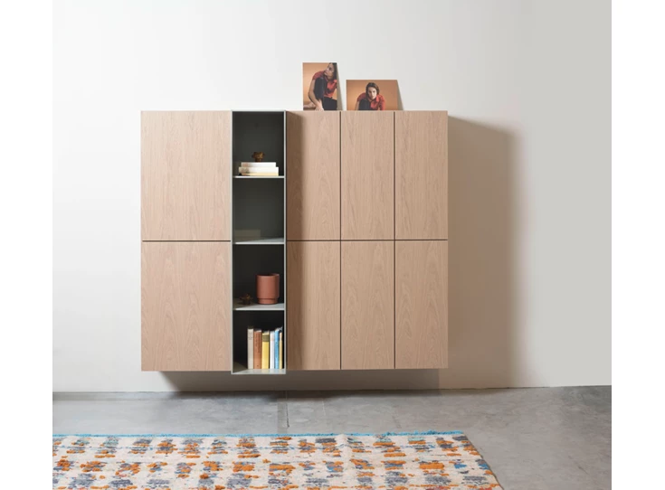 Barkast Cubo hangend eikfineer matte lak opstelling 234 Sudbrock